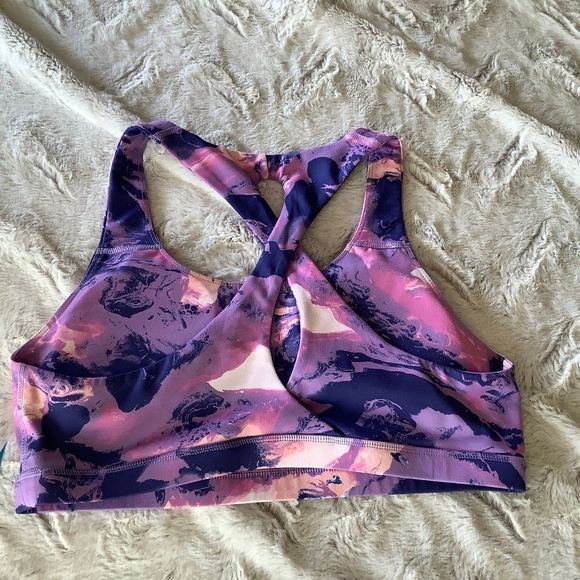 NWT Brisas Marble sports bra activewear athletic athleisure size large - Picture 9 of 10